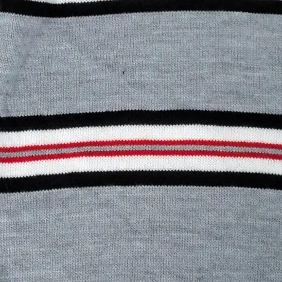 Cotton Emporium Girl's Gray Stripe Long Sleeve Sweater Size Medium NWT - Picture 5 of 6